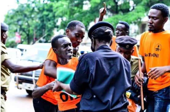 Arrestatie van studenten op 24-11-2023 in Kampala