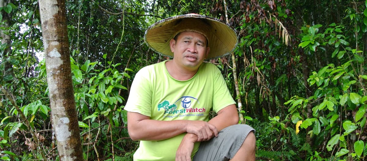 Milieuactivist Matek Geram in Sarawak, Maleisië