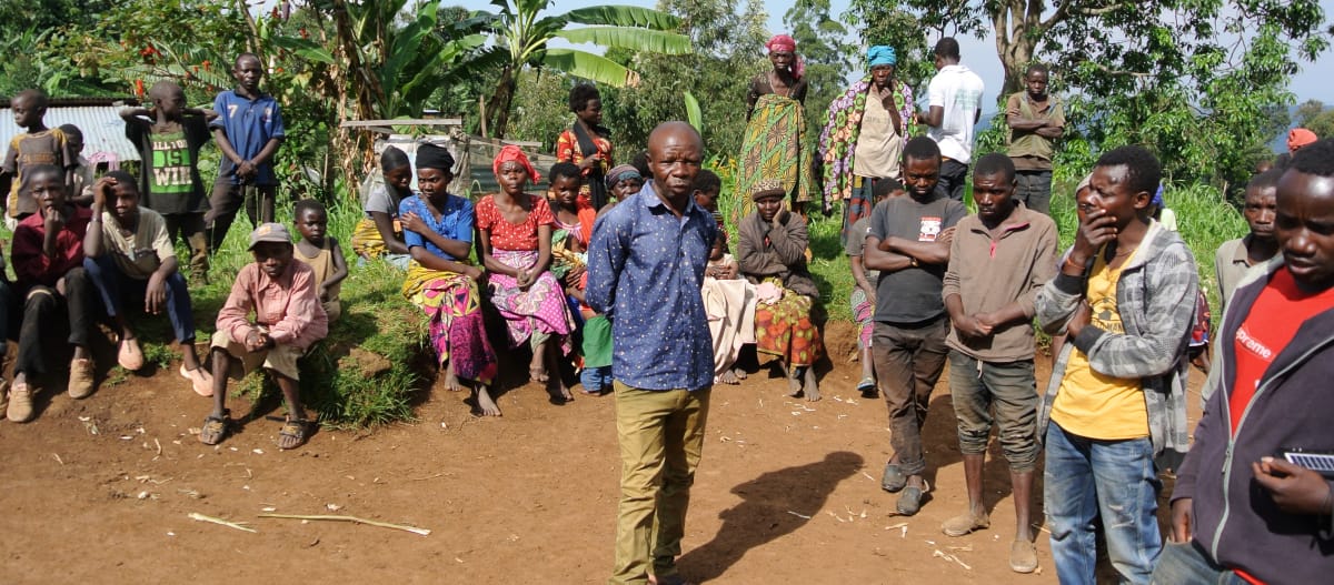 Het Batwa-volk dichtbij het Kahuzi-Biega National Park