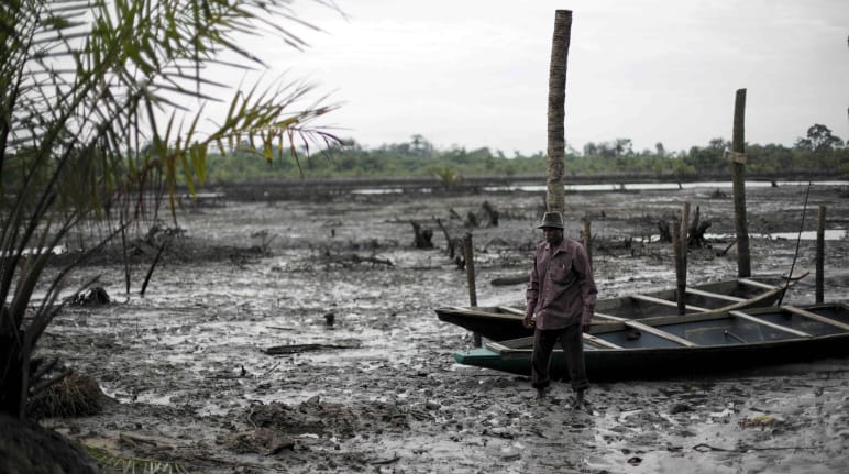 Olievervuiling in de Nigerdelta